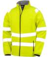 RS505 R505X Result Recycled Printable Safety Soft Shell Jacket Fluorescent Yellow colour image